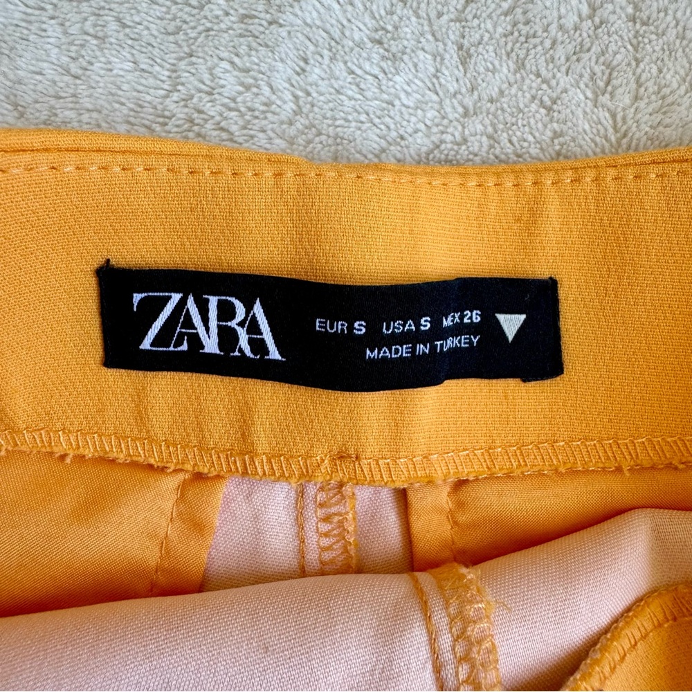 Zara Asymmetrical Skort in Orange - Picture 7 of 13